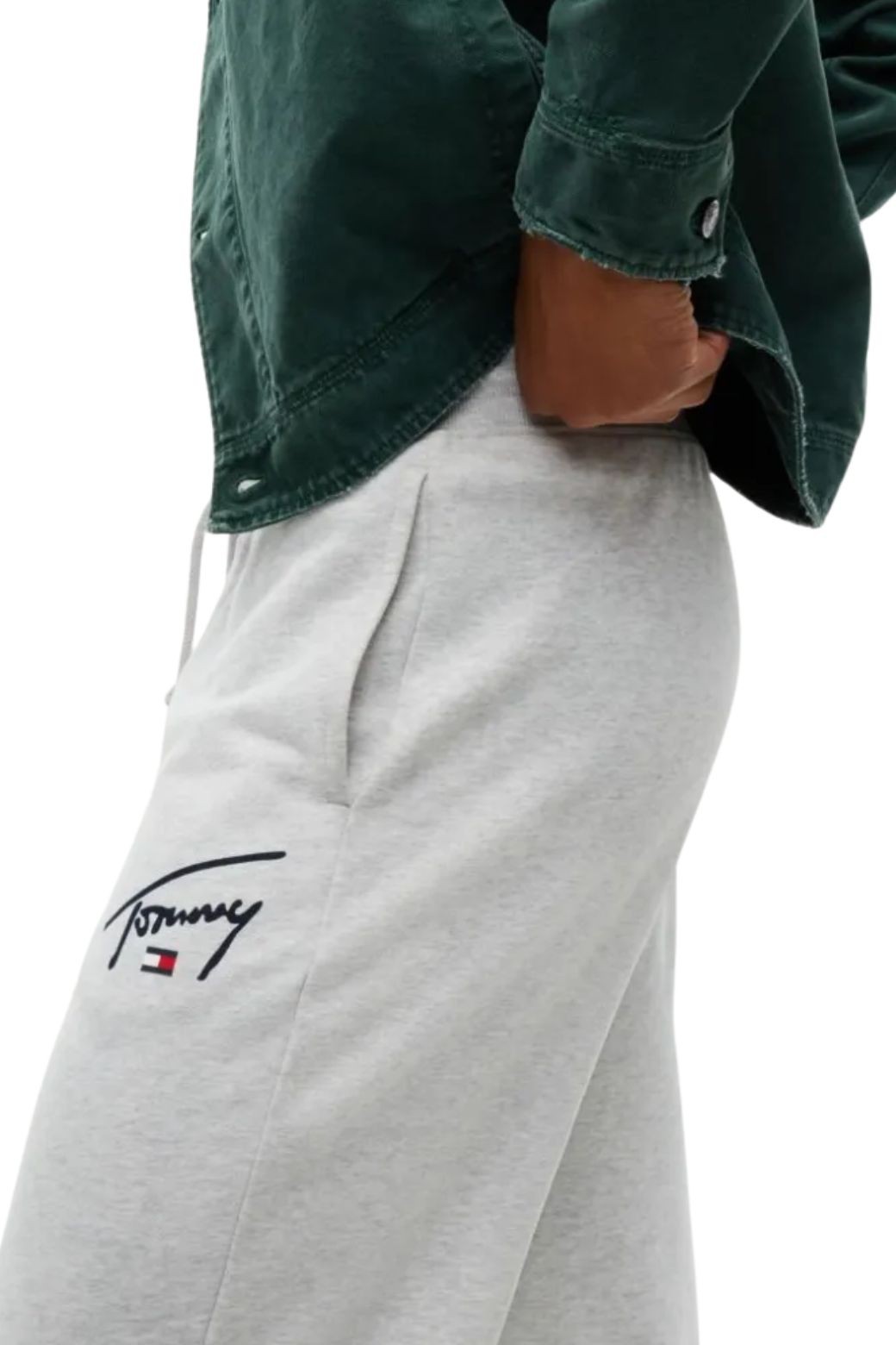 Pantalon Tommy Jeans Signature Gris