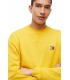 Sudadera Tommy Jeans Badge Crew Amarilla
