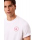 Camiseta Calvin Klein Back Logo Blanca y roja