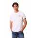 Camiseta Calvin Klein Back Logo Blanca y roja