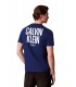 Camiseta Calvin Klein Block Font Azul