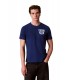 Camiseta Calvin Klein Block Font Azul