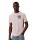 Camiseta Calvin Klein Block Font Beige