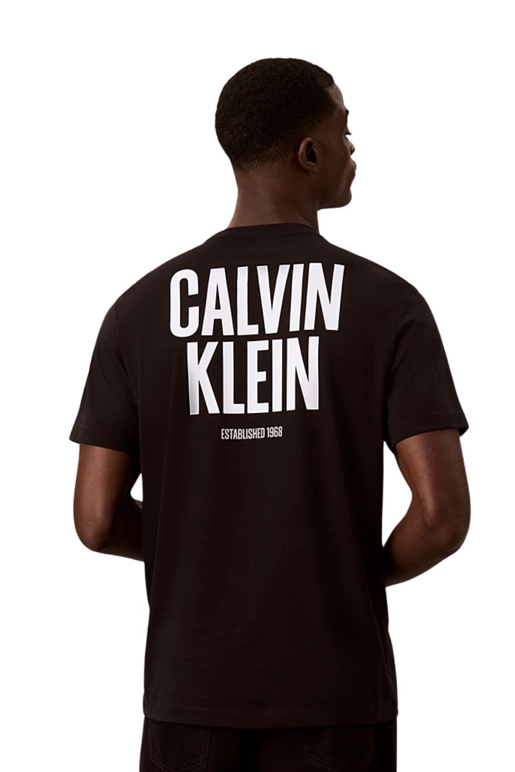 Camiseta Calvin Klein Block Font Negra