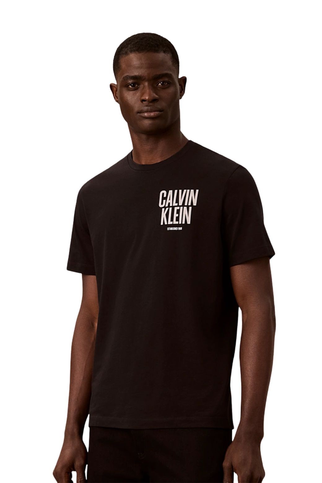 Camiseta Calvin Klein Block Font Negra