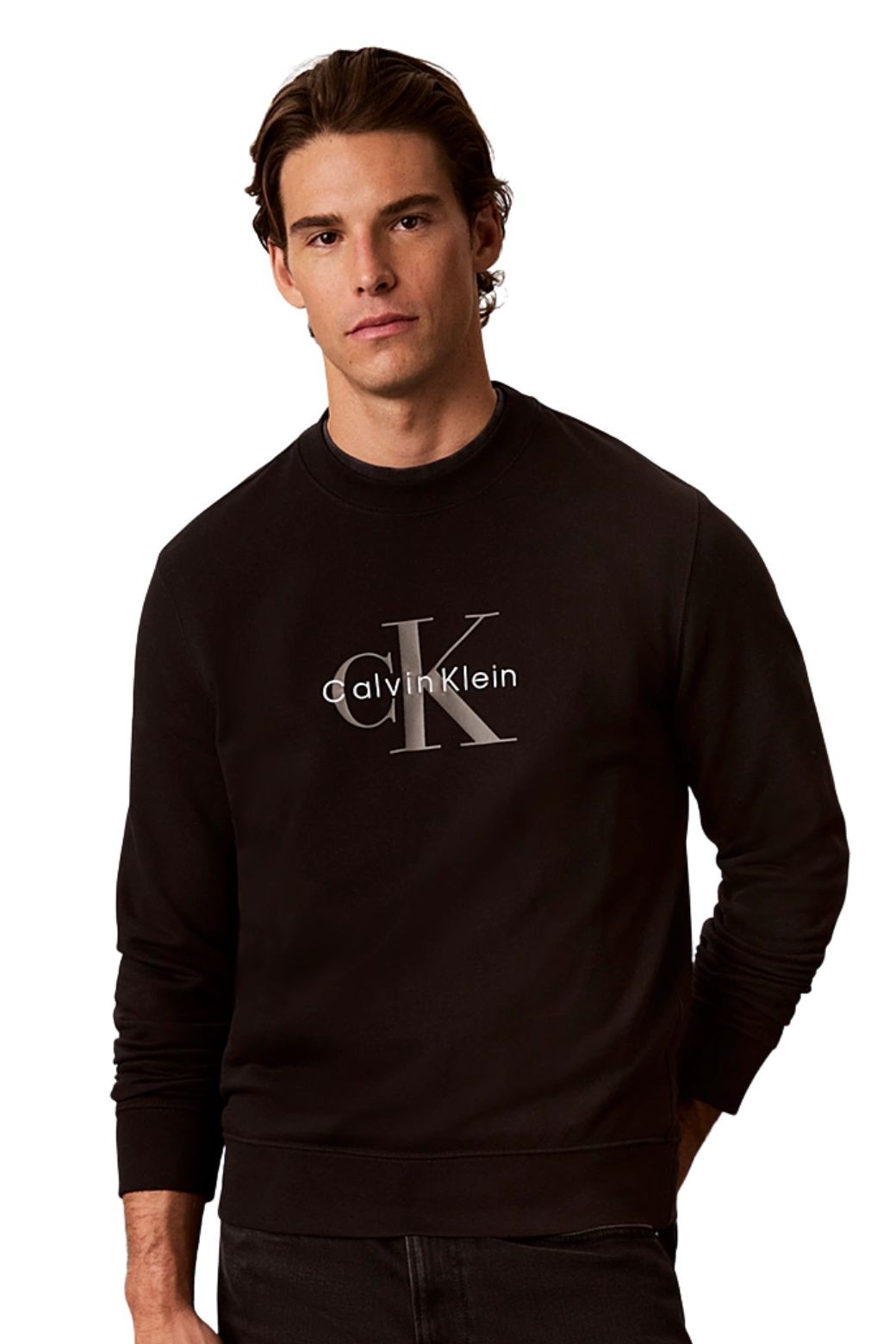 Sudadera Calvin Klein Monograma Negra