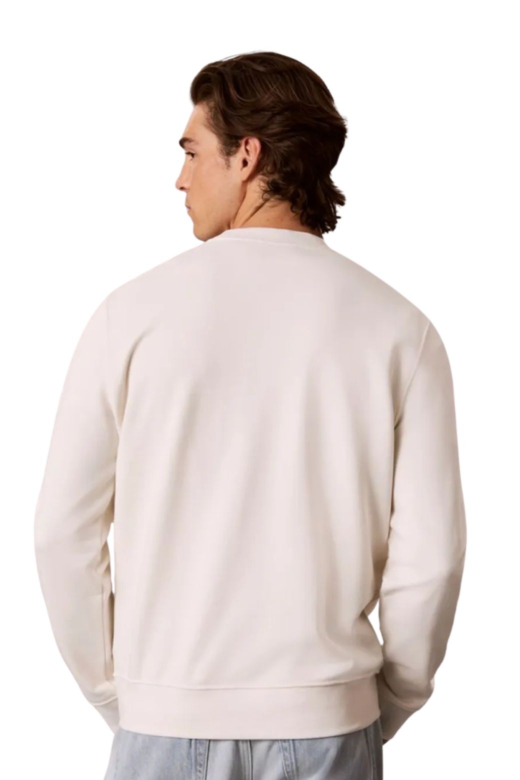 Sudadera Calvin Klein Monograma Beige