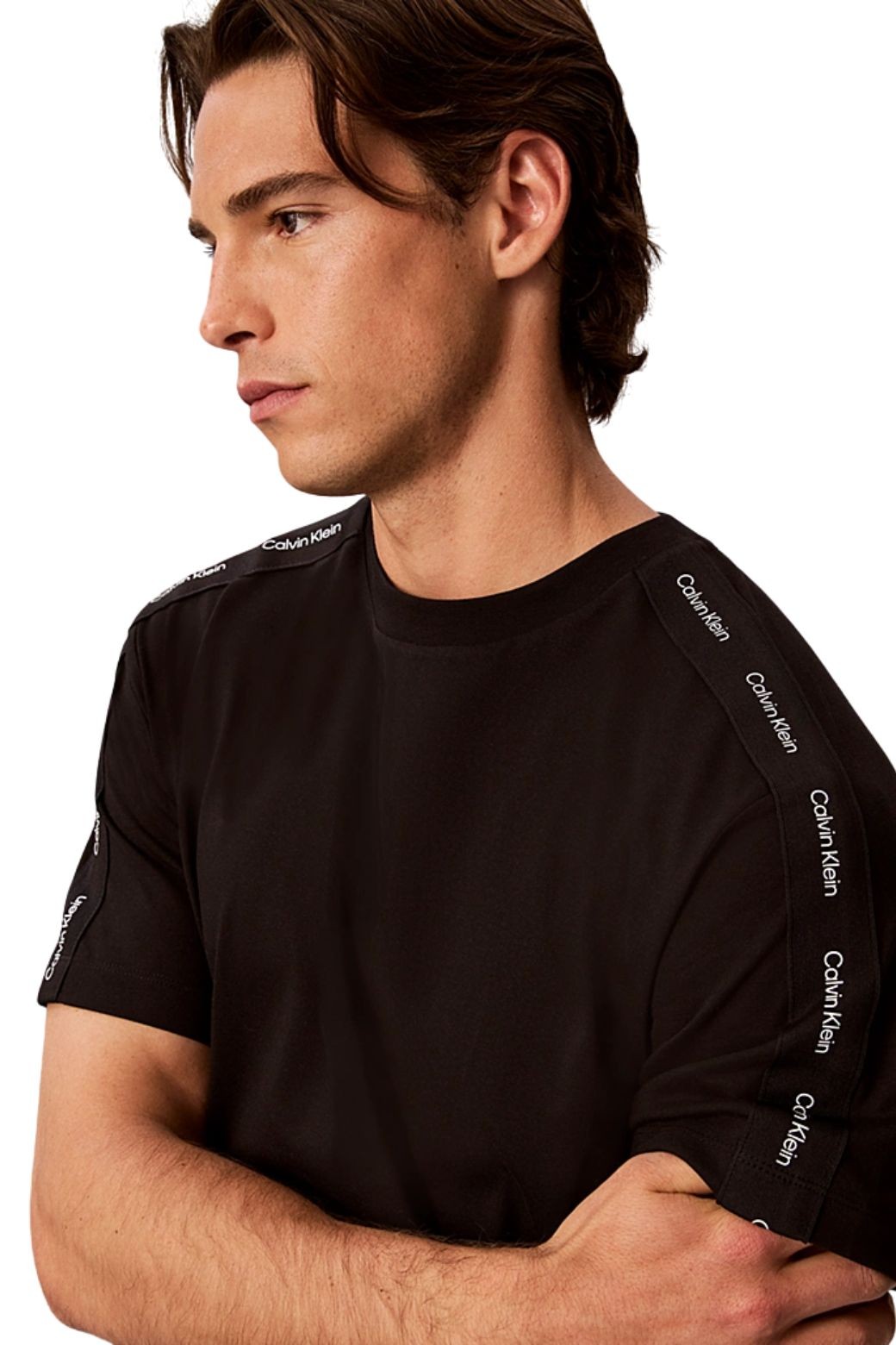 Camiseta Calvin Klein Franjas Negro