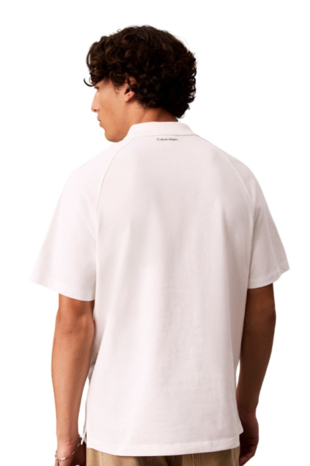 Polo Calvin Klein Franjas Blanco
