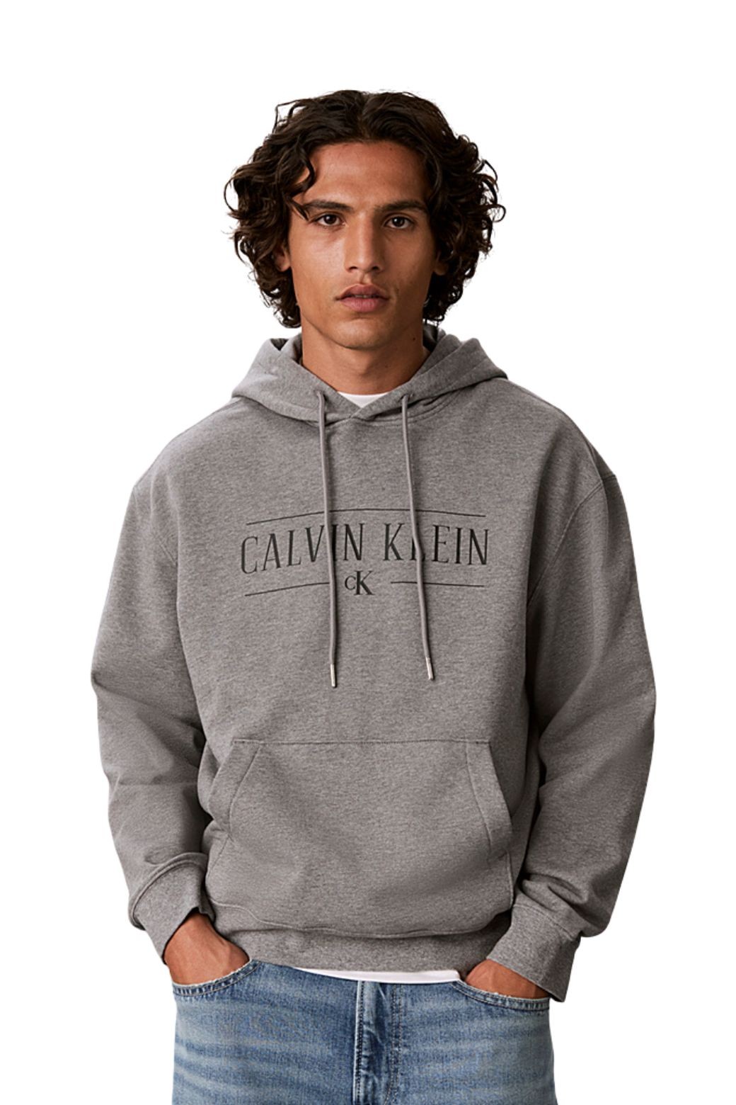 Sudadera Calvin Klein Fleece Gris