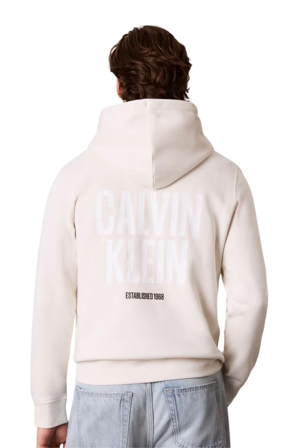 Sudadera Calvin Klein Fleece Beige
