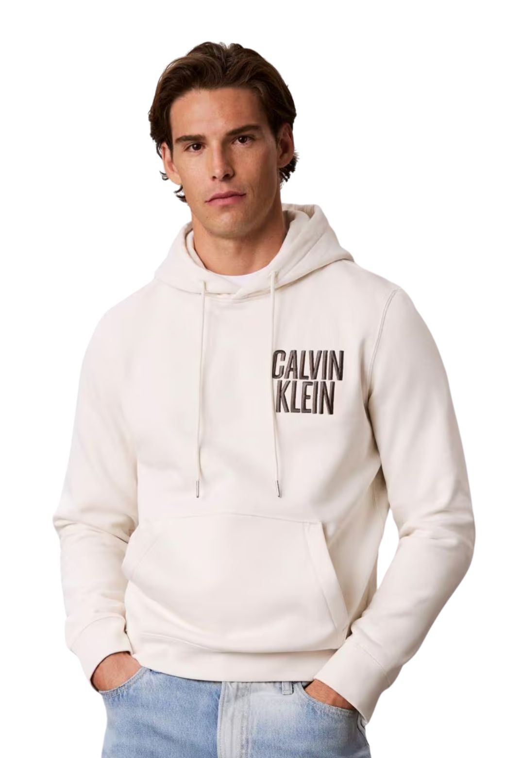 Sudadera Calvin Klein Fleece Beige