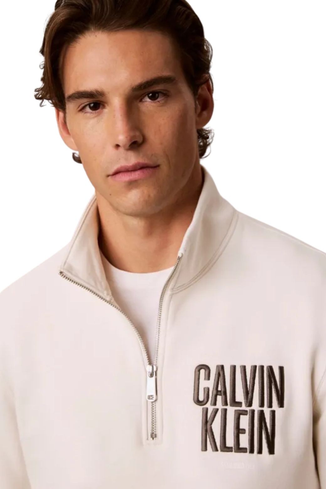 Chaqueta Calvin Klein Fleece Blanca