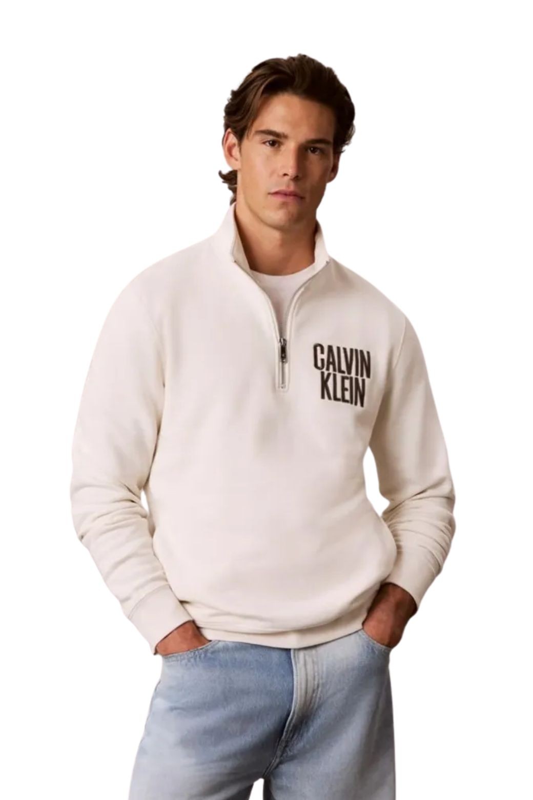 Chaqueta Calvin Klein Fleece Blanca