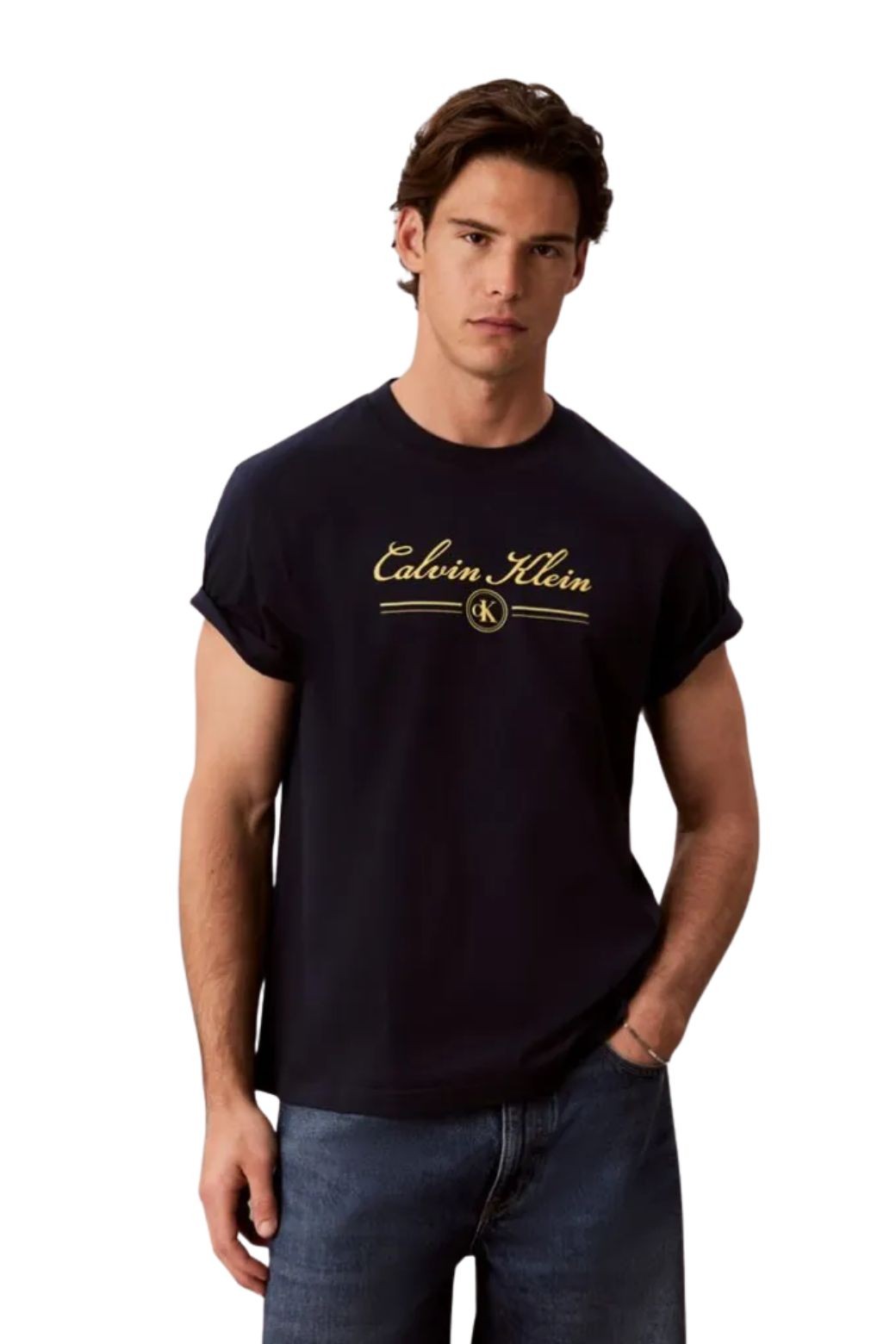 Camiseta Calvin Klein Script Azul marino