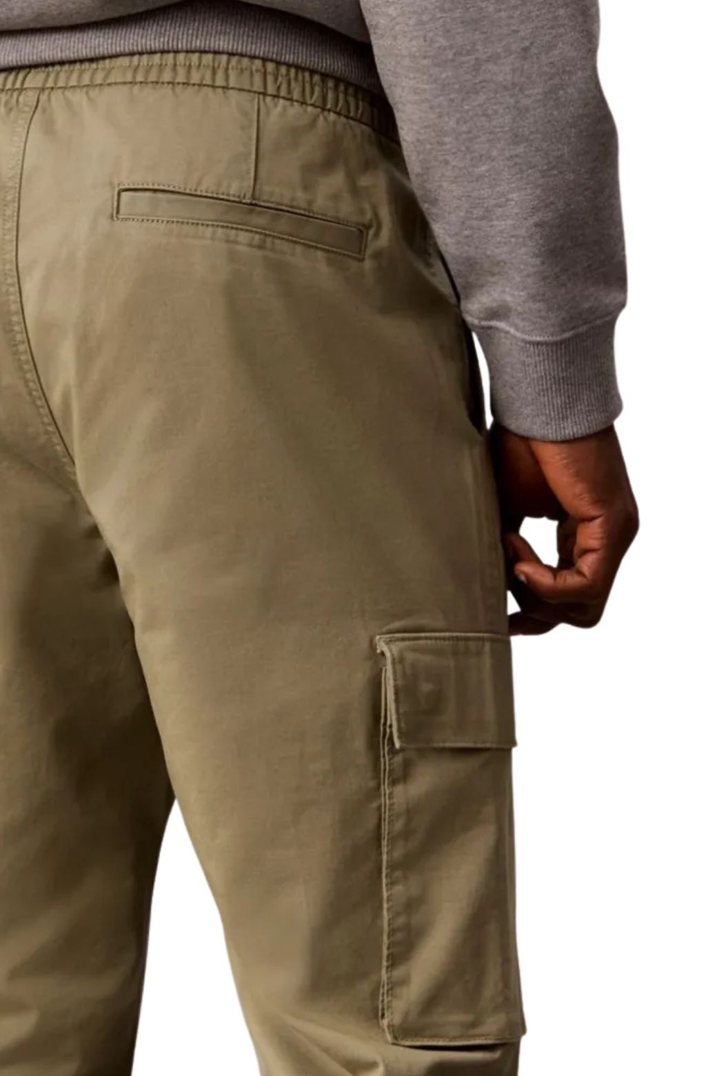 Pantalon Calvin Klein Skinny Cargo Kaki