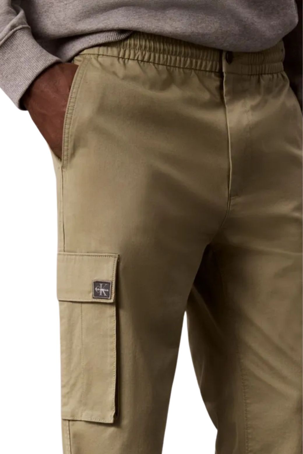 Pantalon Calvin Klein Skinny Cargo Kaki