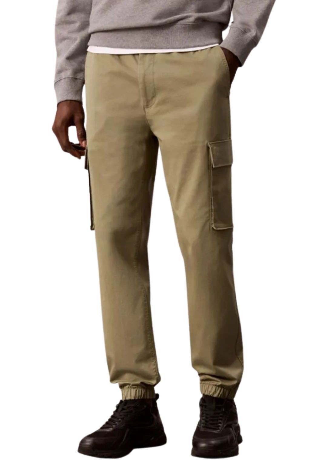 Pantalon Calvin Klein Skinny Cargo Kaki