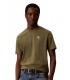 Camiseta Calvin Klein Block Front Kaki