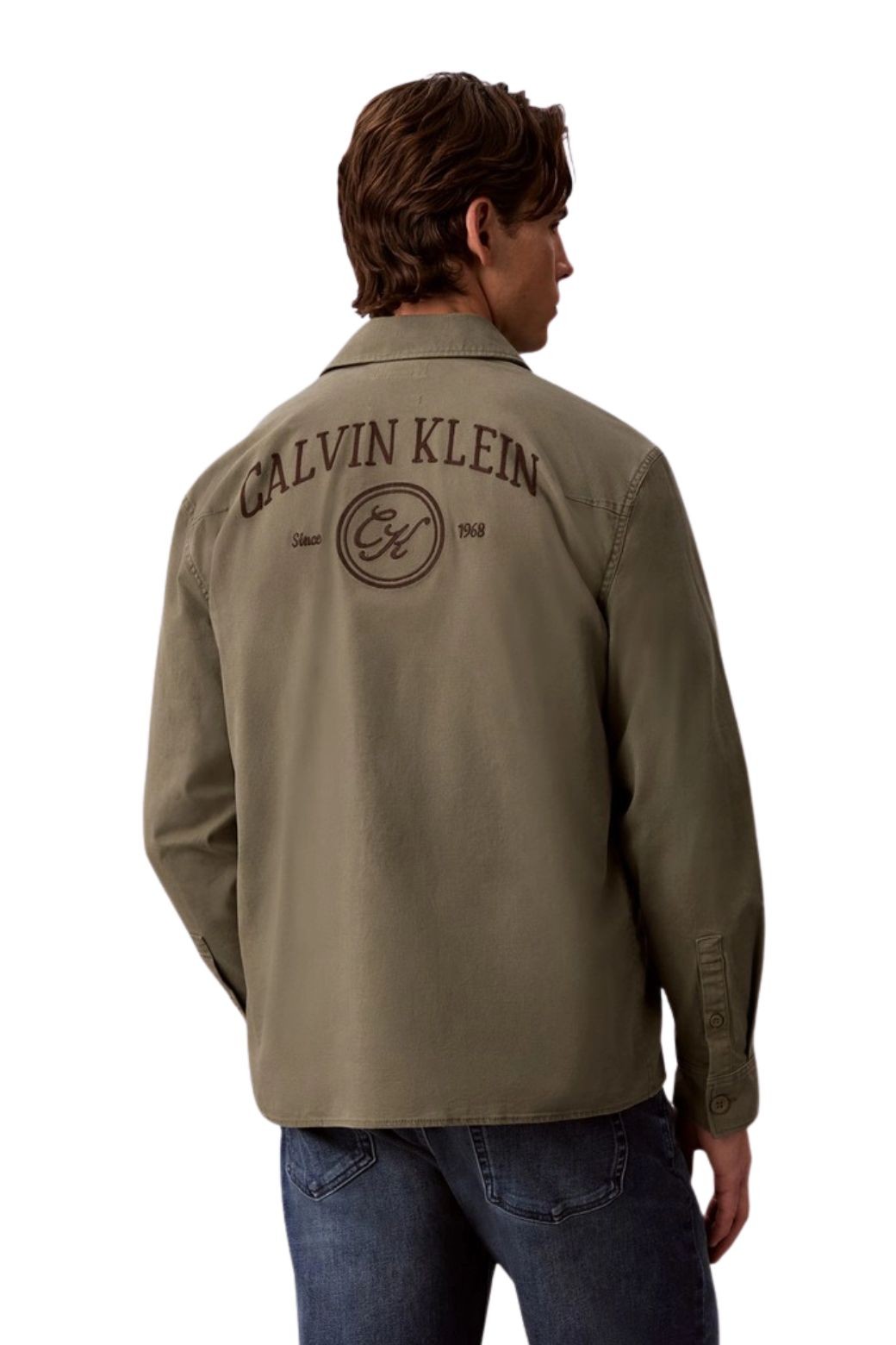 Sobrecamisa Calvin Klein Washed Kaki