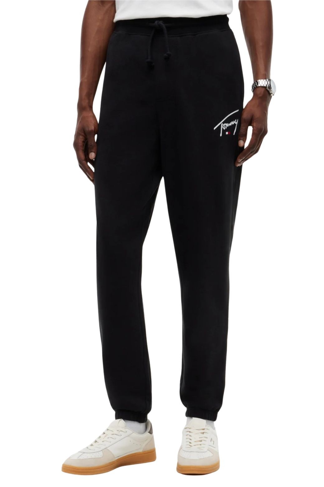 Pantalon Tommy Jeans Signature Negro