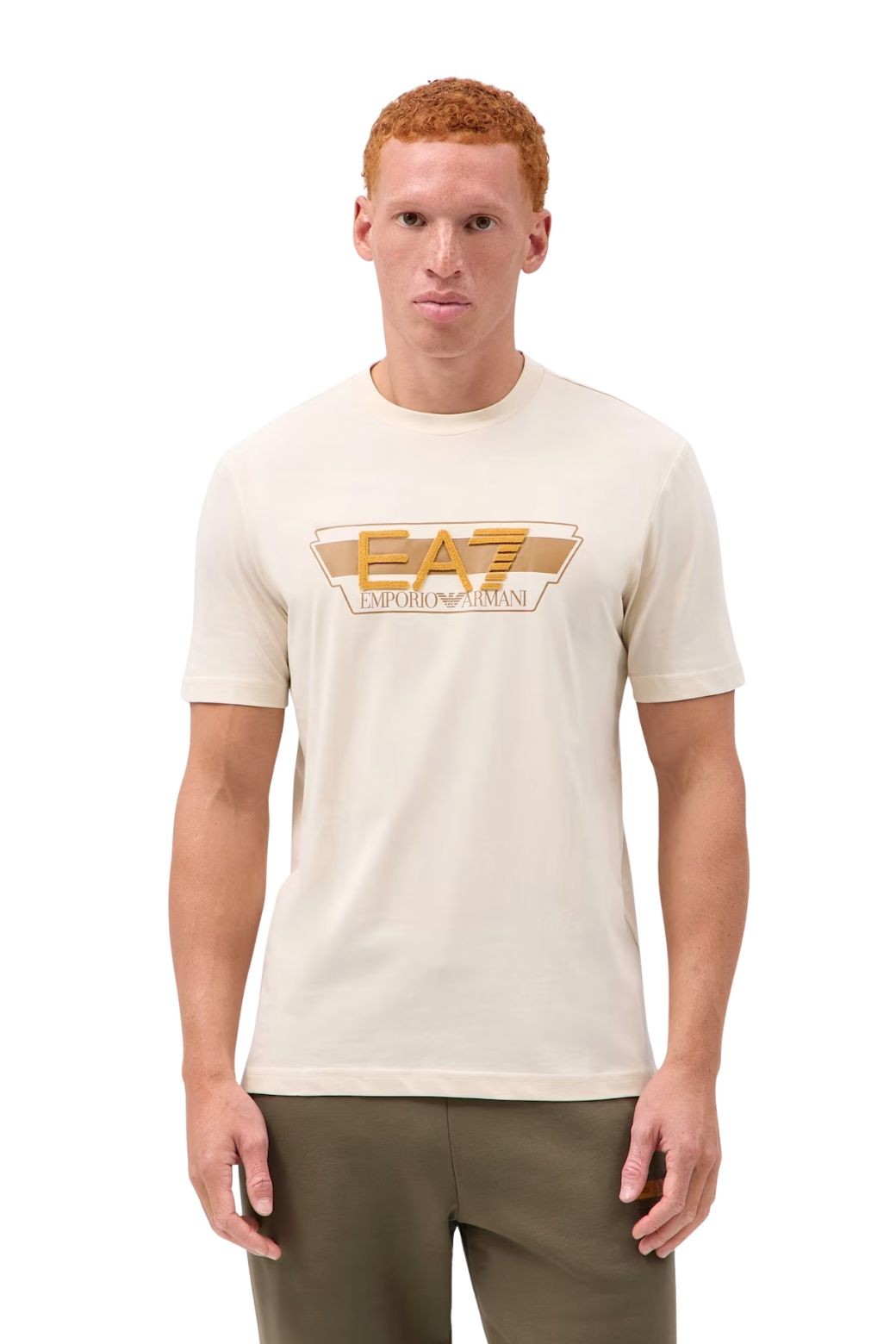 Camiseta EA7 Emporio Armani Visibility Beige