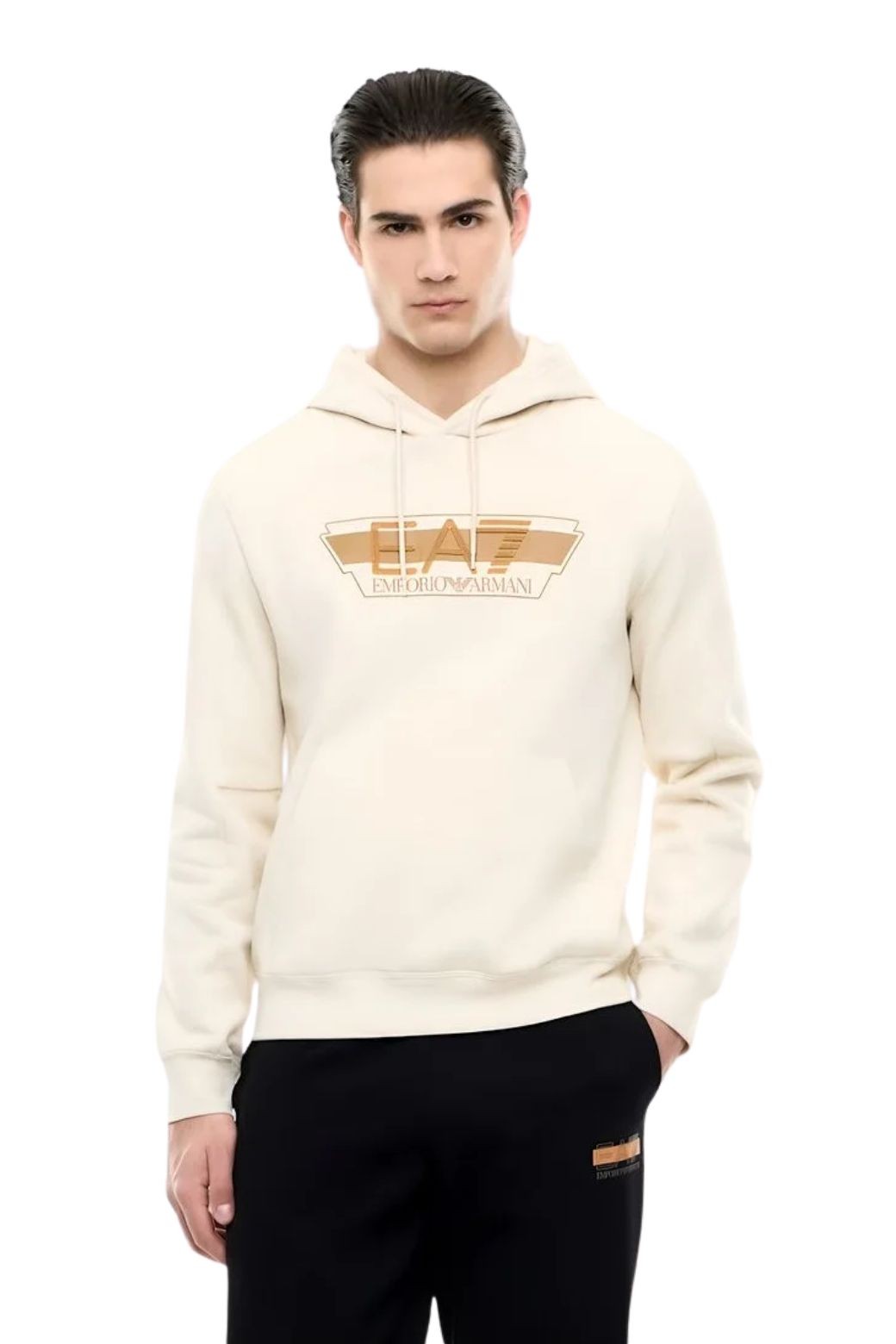 Sudadera EA7 Emporio Armani Train visibility Beige
