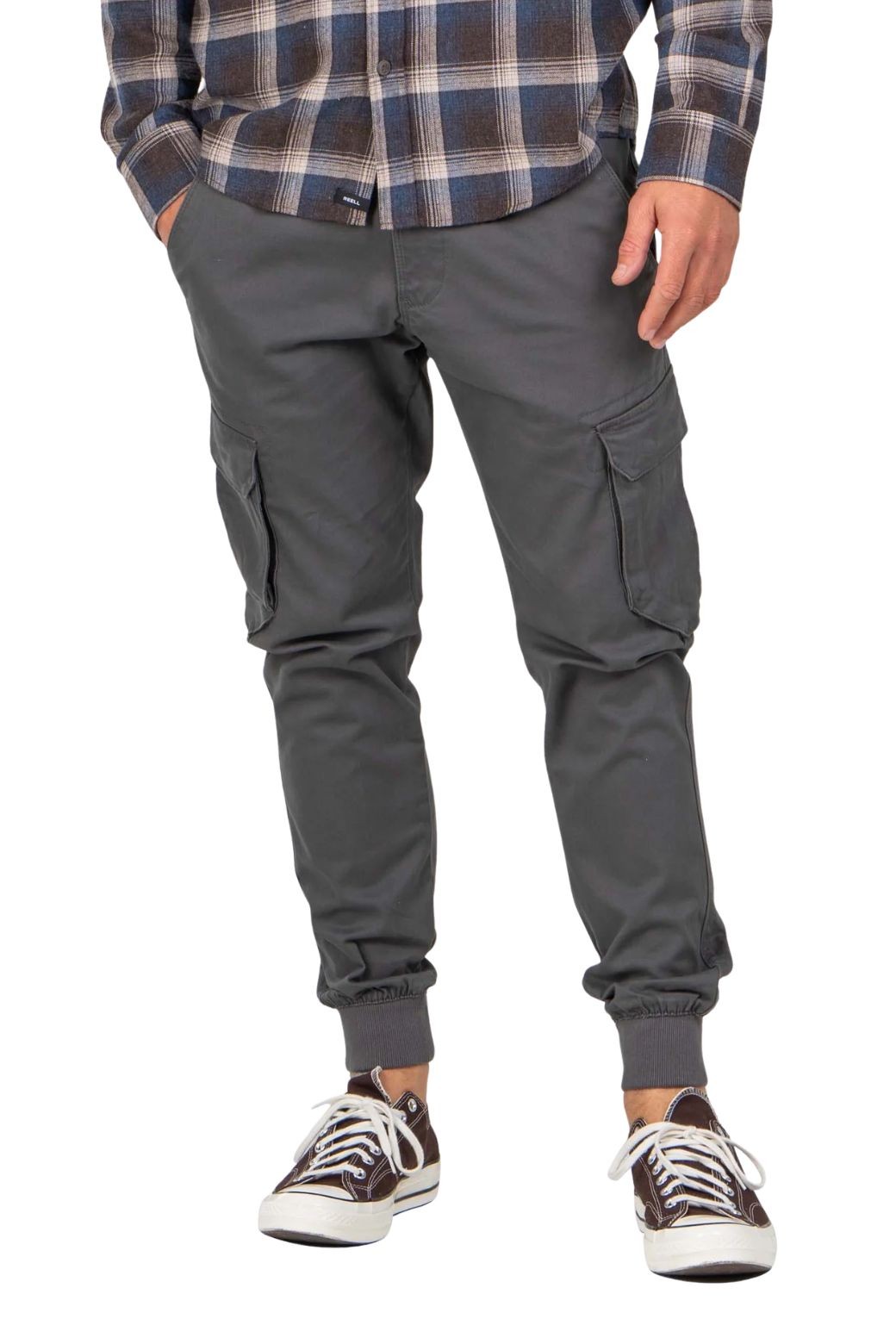 Pantalon Reell Reflex Rib Cargo Gris