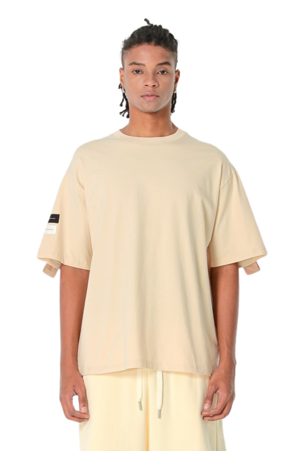 Camiseta MWM Tiras Beige