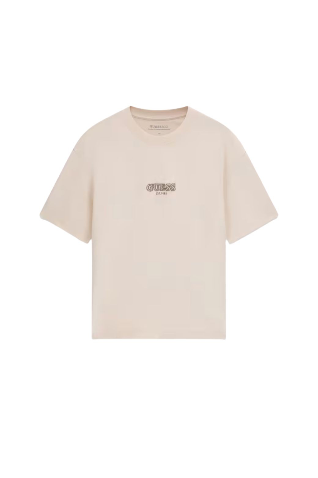 Camiseta Guess Small Logo Beige