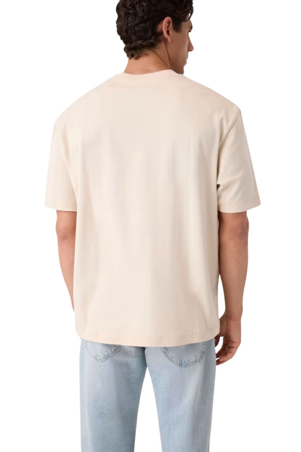 Camiseta Guess Small Logo Beige