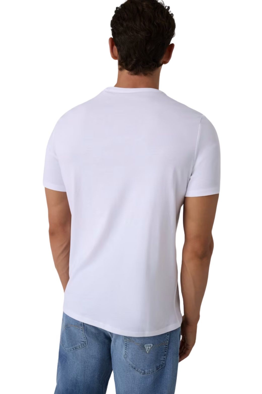 Camiseta Guess Triangle Core Blanca