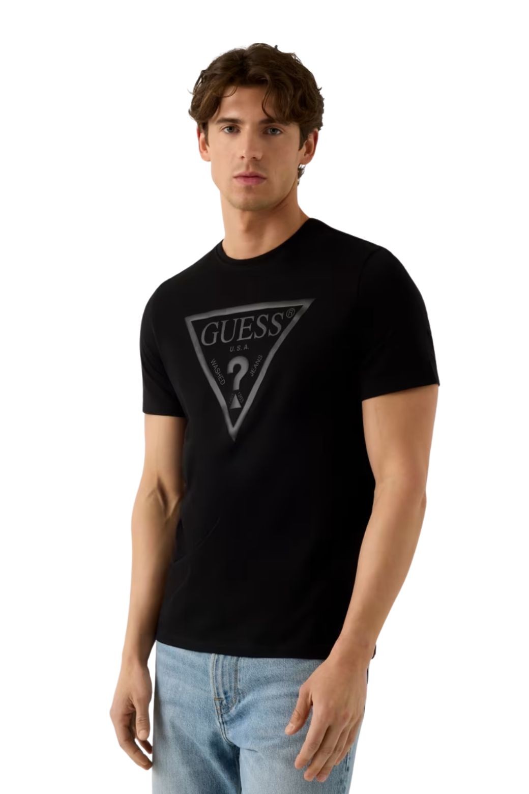 Camiseta Guess Triangle Core Negra