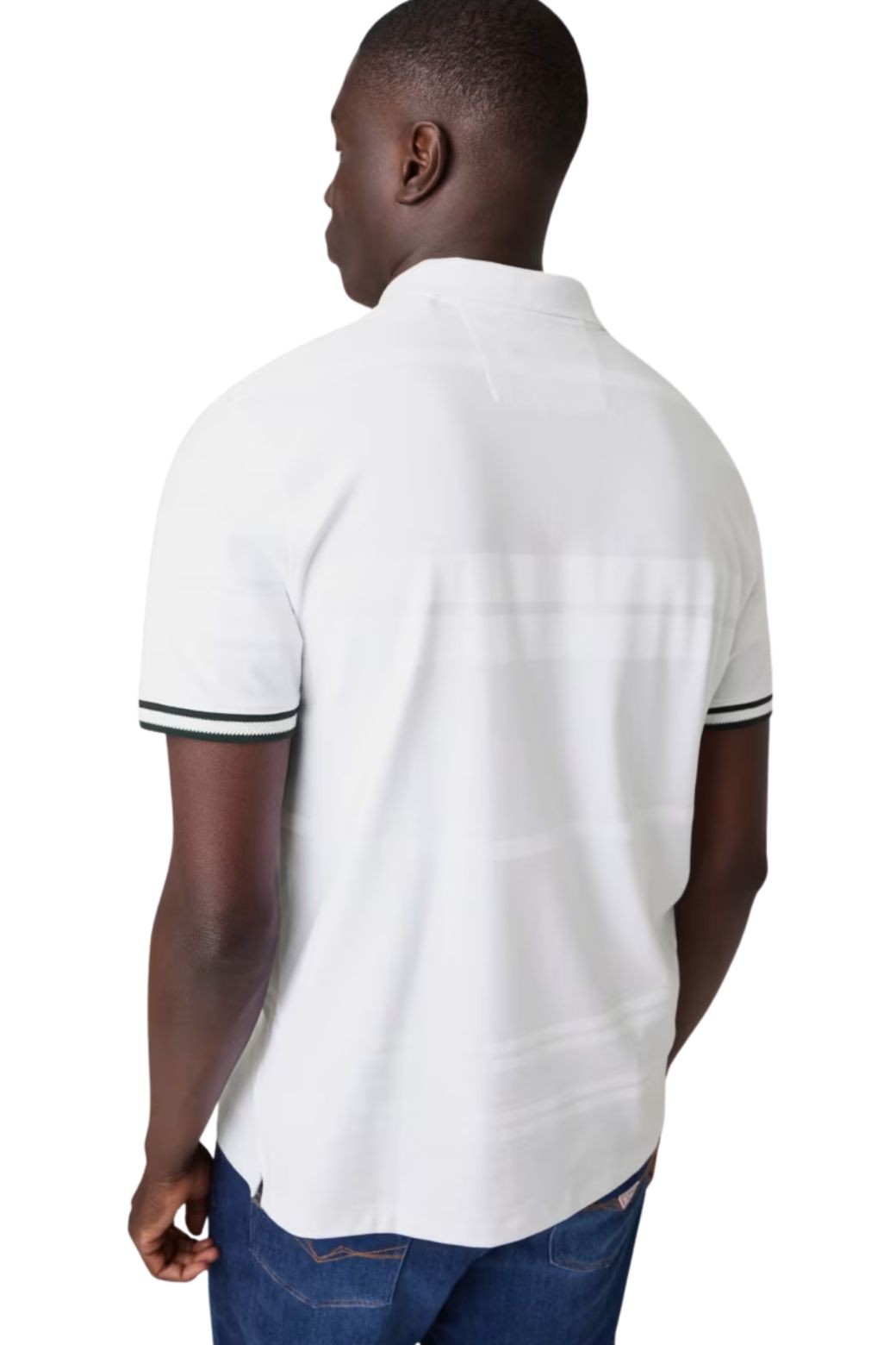 Polo Guess Jacquard Blanco