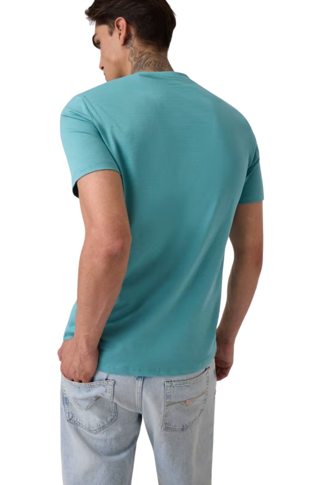 Camiseta Guess Aidy Turquesa