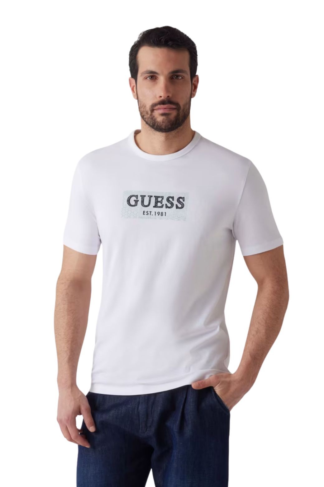 Camiseta Guess Box Tee Blanca
