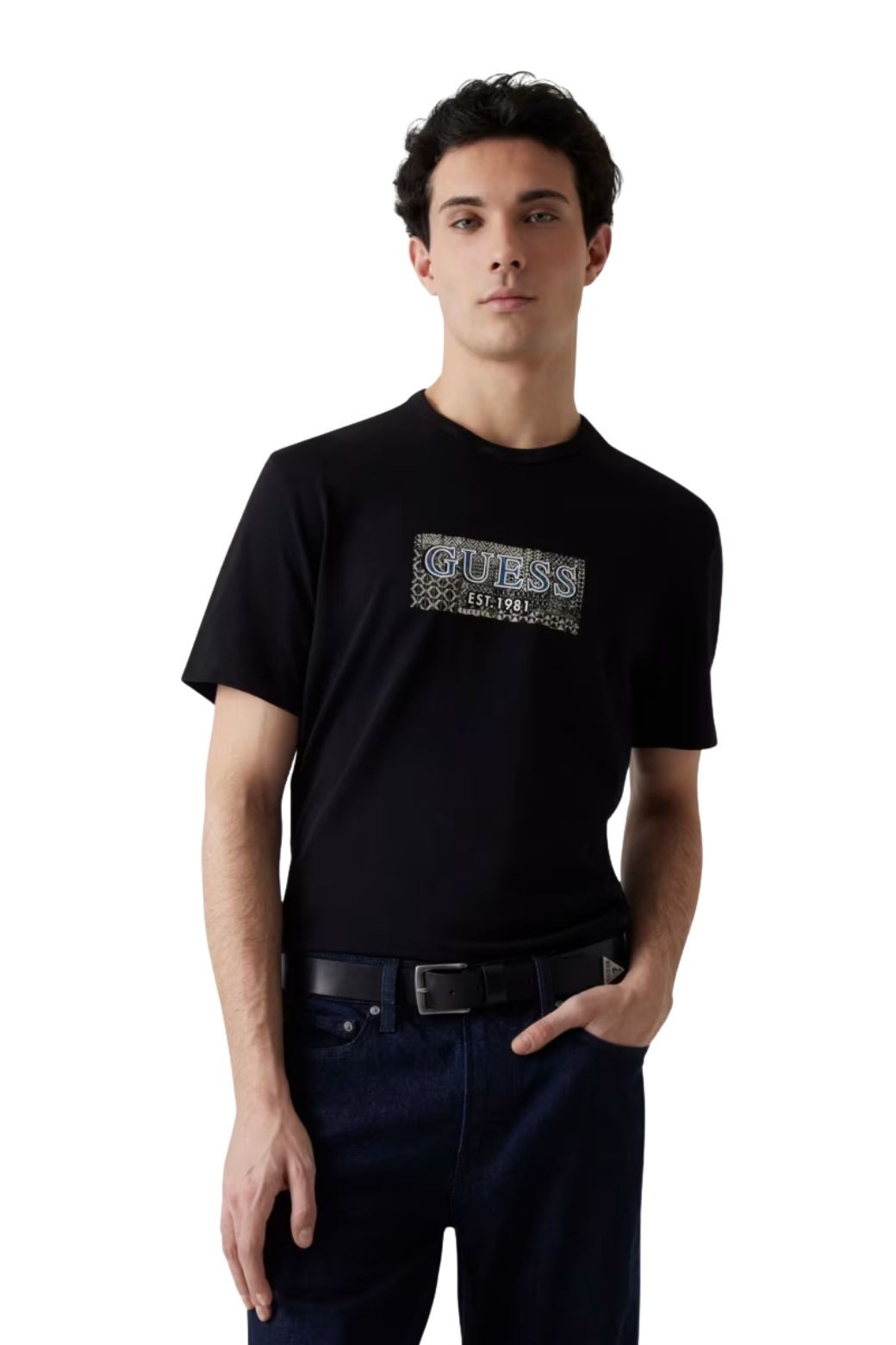 Camiseta Guess Box Tee Negra