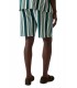 Pantalon Corto Guess Rayas Verde y Blanco
