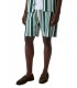 Pantalon Corto Guess Rayas Verde y Blanco