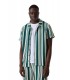 Camisa Guess Rayas Verde y Blanco