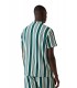 Camisa Guess Rayas Verde y Blanco