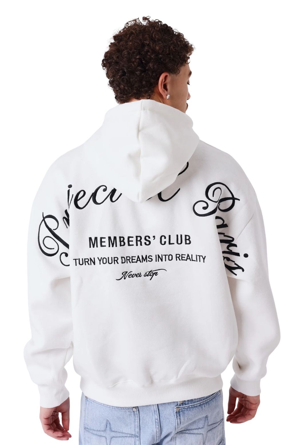 Sudadera Capucha Project x Paris Member´s Club Blanca