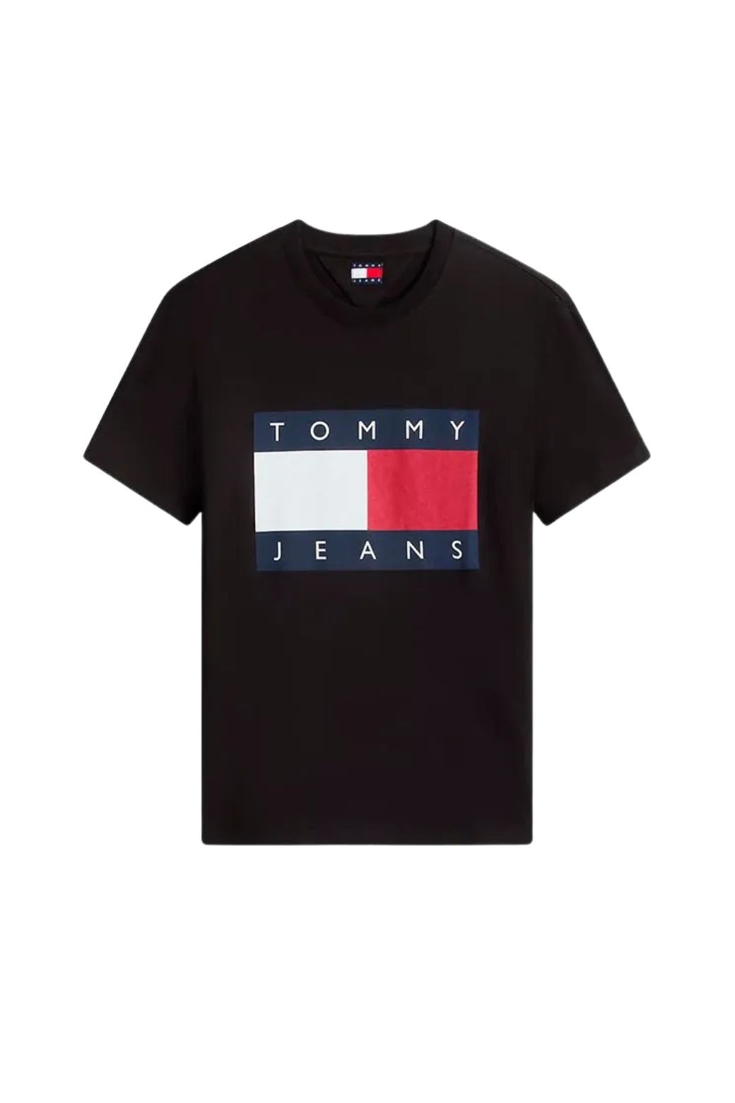 Camiseta Tommy Jeans Big Flag Negra