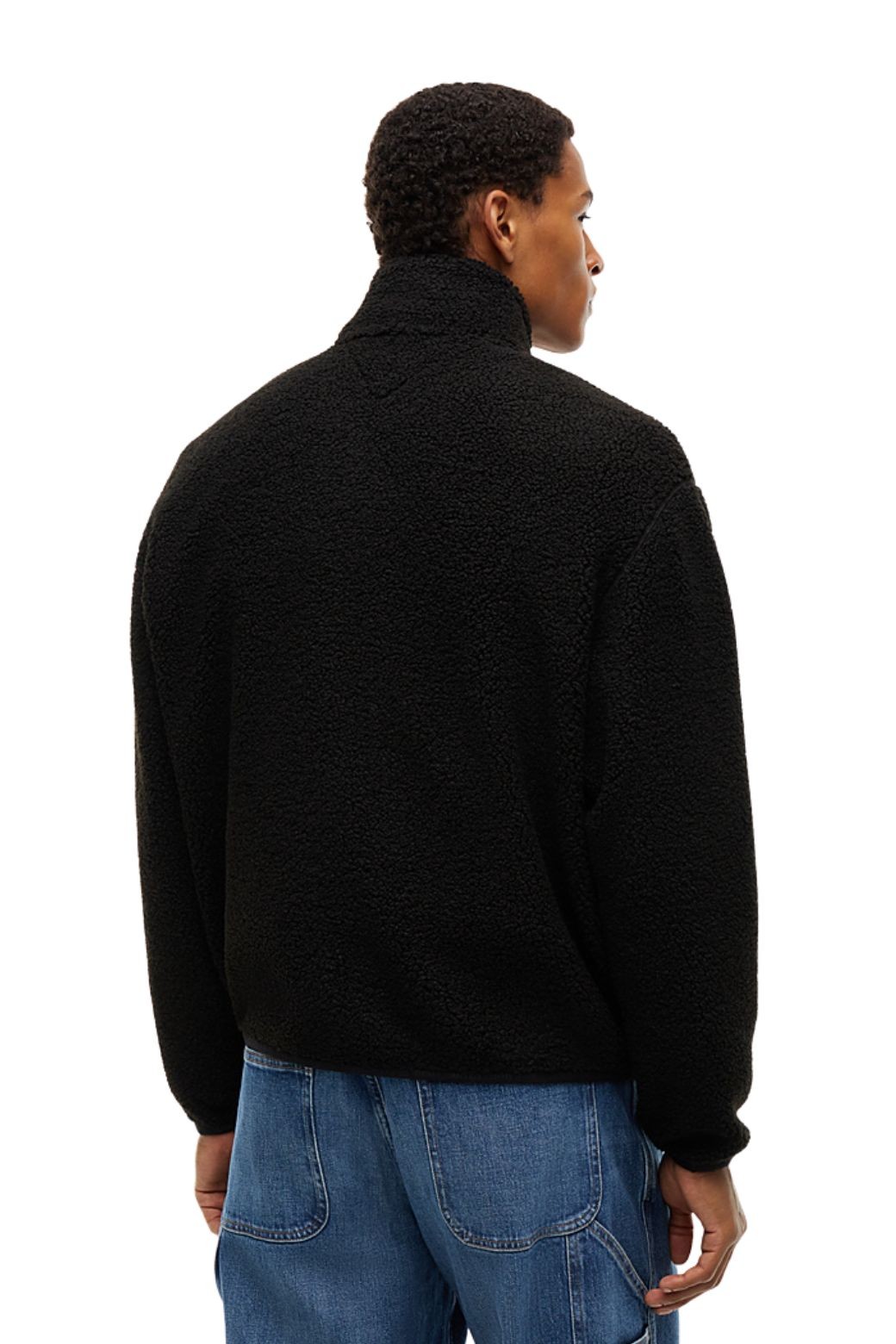 Abrigo Tommy Jeans Badge Zip Negro