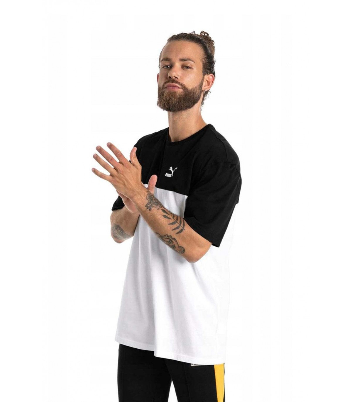 camiseta puma negra hombre