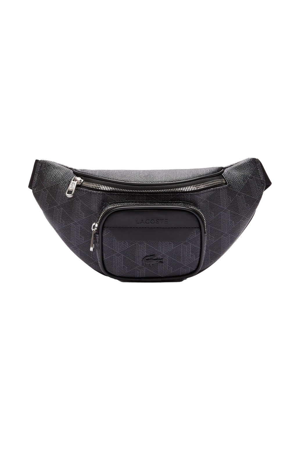 Riñonera Lacoste The Blend en lona monograma Negro