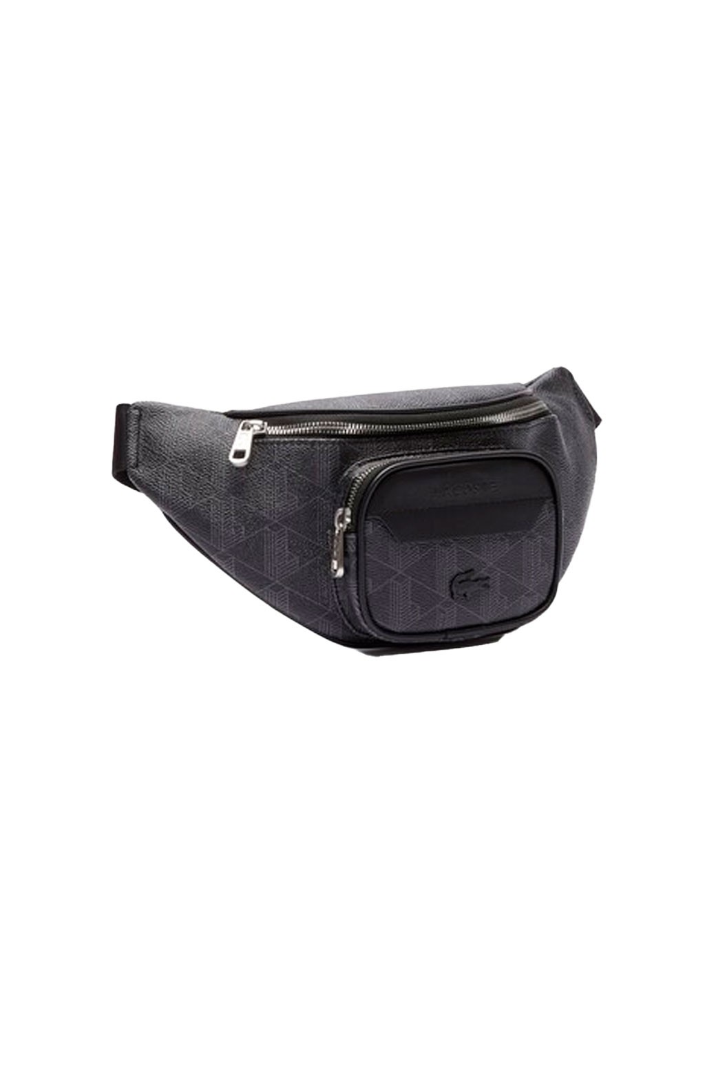Riñonera Lacoste The Blend en lona monograma Negro